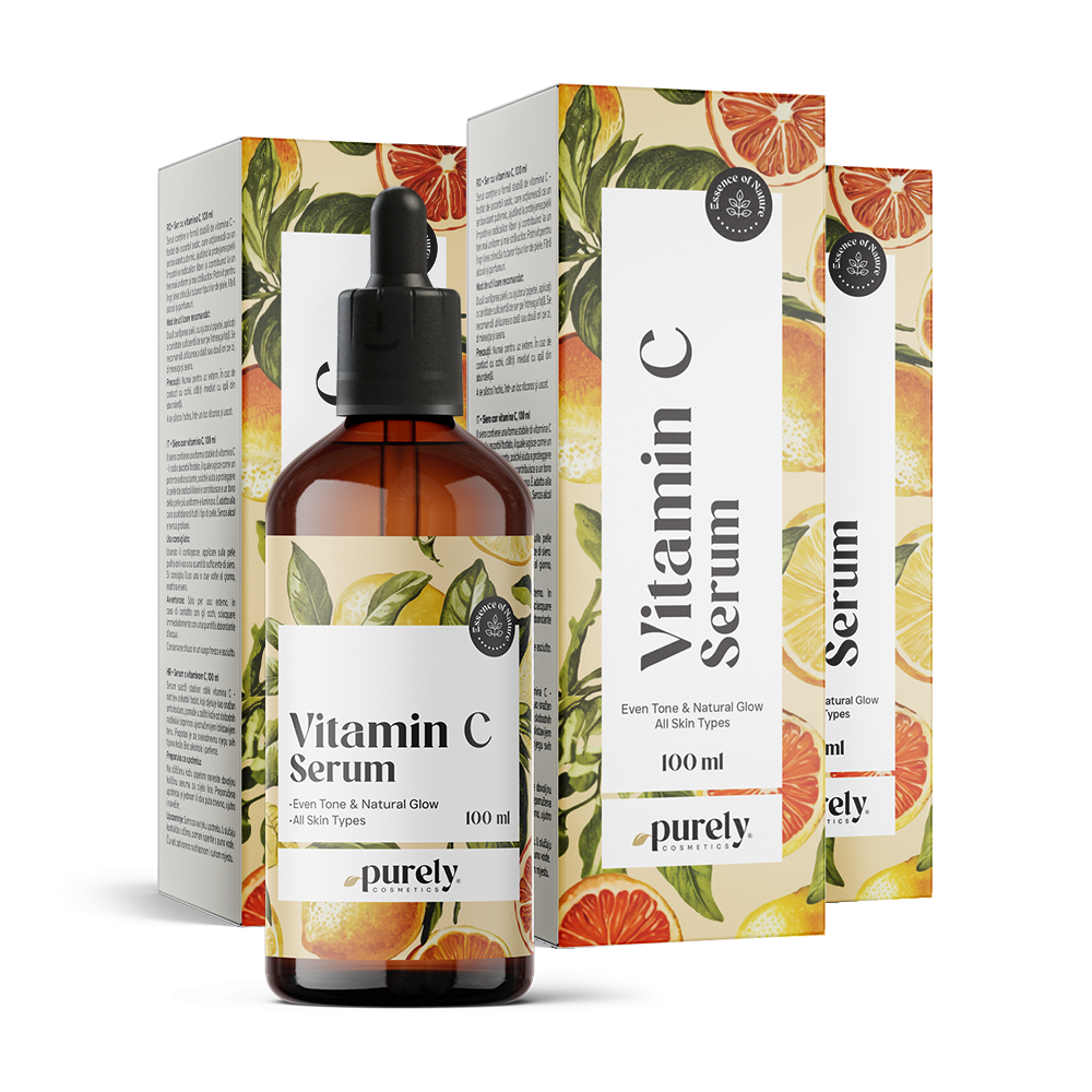 3x Sérum com vitamina C, total de 300 ml