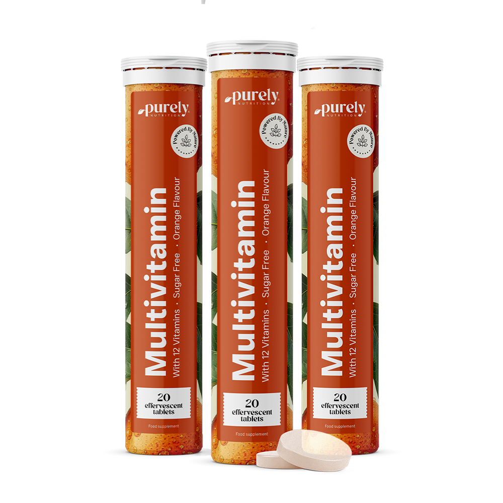 Comprimidos efervescentes de multivitaminas.