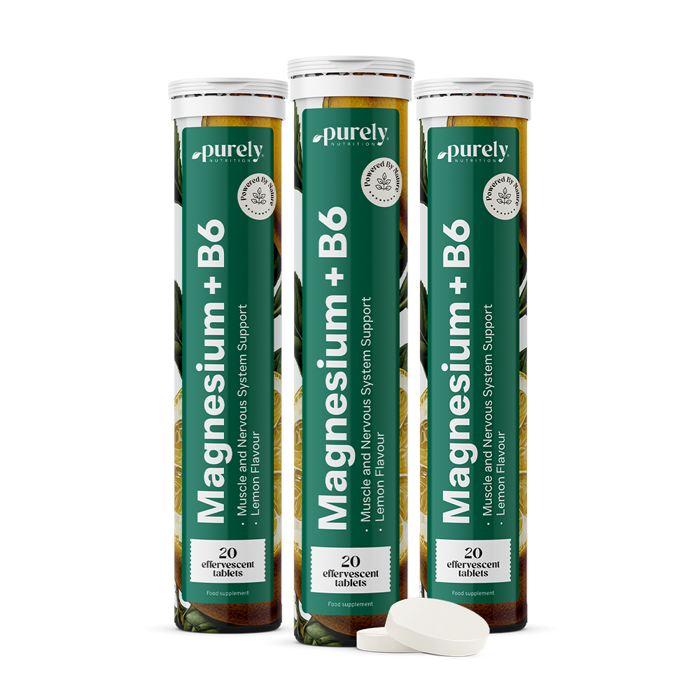 Magnésio + vitamina B6 - comprimidos efervescentes.
