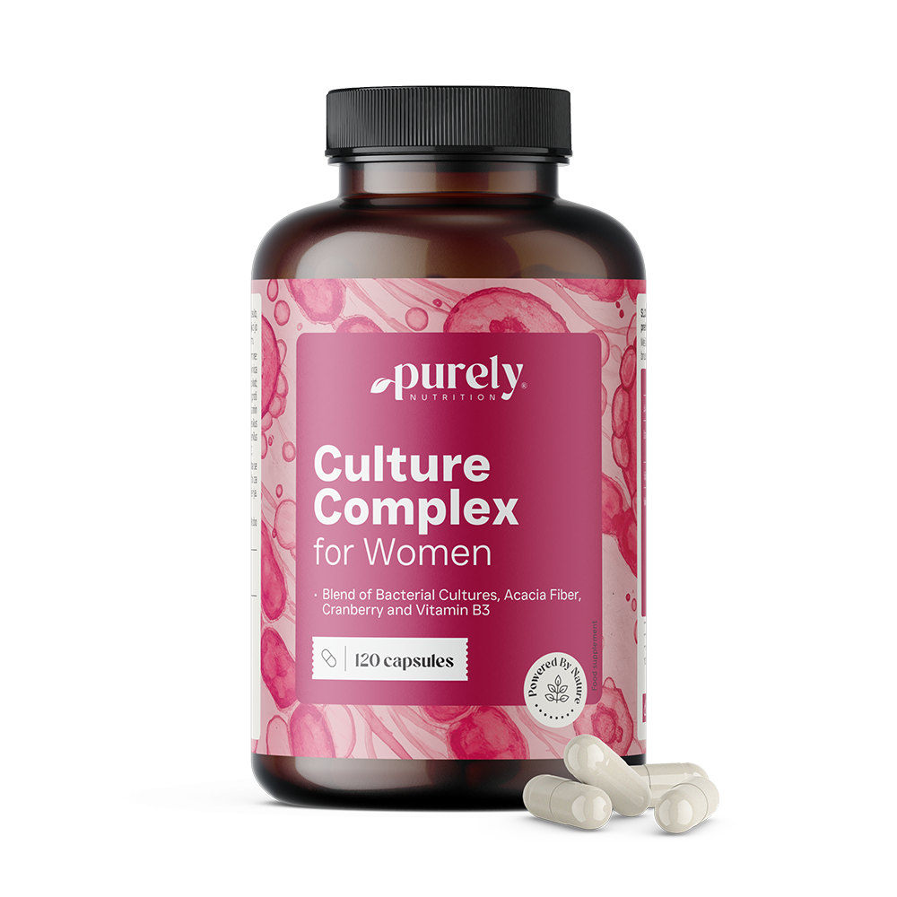 Complexo para mulheres com culturas microbiológicas.