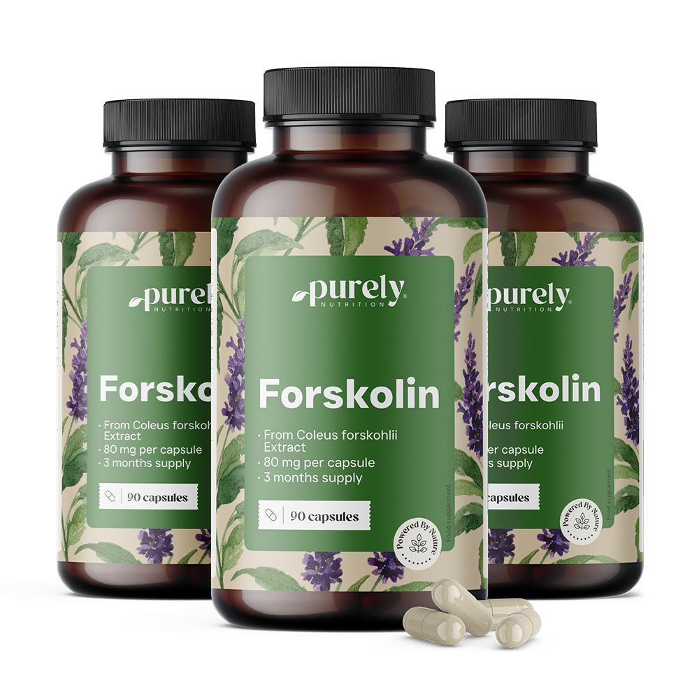 3x Forskolina 80 mg, total de 270 cápsulas