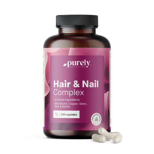 Hair & Nail Complex: vitaminas e minerais para o cabelo e unhas, 180 cápsulas