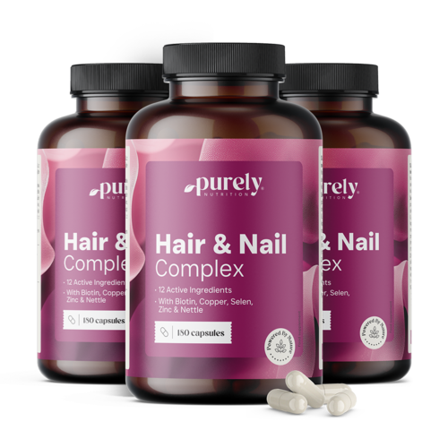 3x Hair & Nail Complex: vitaminas e minerais para o cabelo e unhas, total de 540 cápsulas