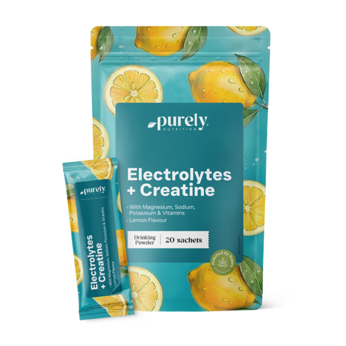 Eletrólitos com creatina – limão, 20 saquetas