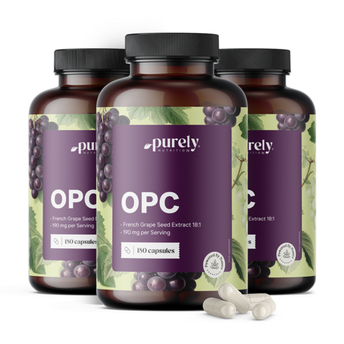 3x OPC – do extrato de grainha de uva, total de 540 cápsulas